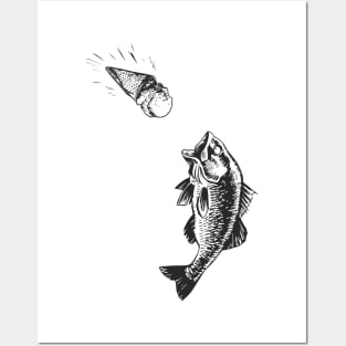 The hungry fish Posters and Art